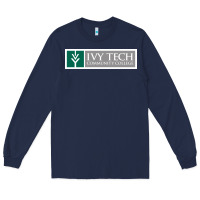 Navy Ivy Tech Community College of Indiana Long Sleeve Tee - artisFamous