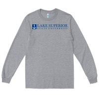 Heather Grey Lake Superior College (LSSU) Long Sleeve Tee - artisFamous