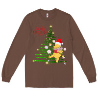 Chestnut Winnie The Pooh- Merry christmas Long Sleeve Tee - artisFamous