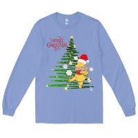 Colony Blue Winnie The Pooh- Merry christmas Long Sleeve Tee - artisFamous