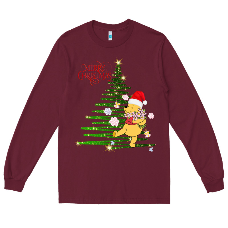 Winnie The Pooh- Merry Christmas Long Sleeve Tee by artisFamous | Teevron