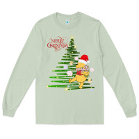 Matcha Winnie The Pooh- Merry christmas Long Sleeve Tee - artisFamous