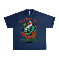 Navy traditional lady hispanic heritage month Urban Heavy Tee - BundleAndBundleShop