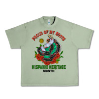 Oil Green traditional lady hispanic heritage month Urban Heavy Tee - BundleAndBundleShop