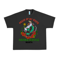 Pigment Black traditional lady hispanic heritage month Urban Heavy Tee - BundleAndBundleShop