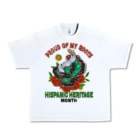 White traditional lady hispanic heritage month Urban Heavy Tee - BundleAndBundleShop