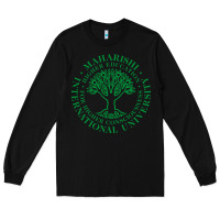 Black Maharishi International College Long Sleeve Tee - artisFamous
