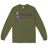 Army Green Palmer College of Chiropractic Long Sleeve Tee - artisFamous