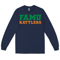 Navy Famu Rattlers Long Sleeve Tee - artisFamous