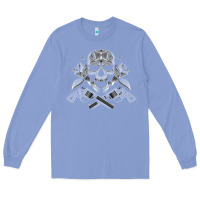 Colony Blue guns & roses 7 Long Sleeve Tee - artisFamous