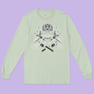 Guns & Roses 7 Long Sleeve Tee Designed By Artisfamous