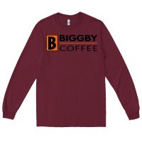 Burgundy biggby coffee Long Sleeve Tee - artisFamous