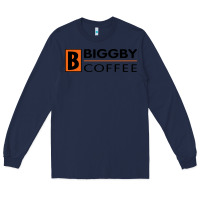 Navy biggby coffee Long Sleeve Tee - artisFamous