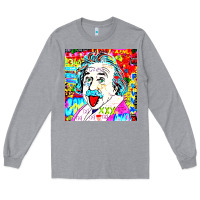 Heather Grey POP ART RETRO Long Sleeve Tee - artisFamous