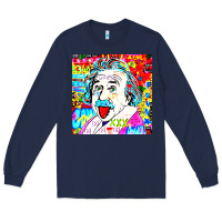 Navy POP ART RETRO Long Sleeve Tee - artisFamous