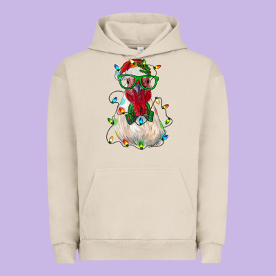Christmas Rooster Urban Hoodie Designed By Ranaportraitstore