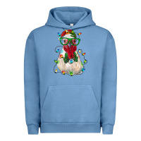Pigment Pebble Blue christmas rooster Urban Hoodie - RanaPortraitStore