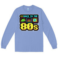 Colony Blue BACK TO THE 80S Long Sleeve Tee - artisFamous