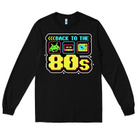 Black BACK TO THE 80S Long Sleeve Tee - artisFamous