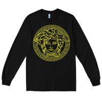 Black VINTAGE  Medusa Long Sleeve Tee - artisFamous