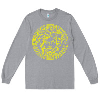 Heather Grey VINTAGE  Medusa Long Sleeve Tee - artisFamous