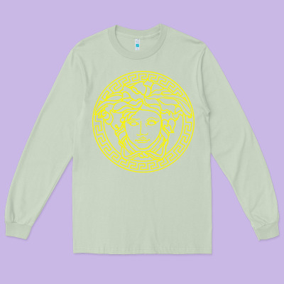 Vintage  Medusa Long Sleeve Tee Designed By Artisfamous