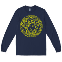 Navy VINTAGE  Medusa Long Sleeve Tee - artisFamous
