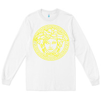 White VINTAGE  Medusa Long Sleeve Tee - artisFamous