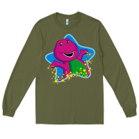 Army Green barney 5 Long Sleeve Tee - artisFamous