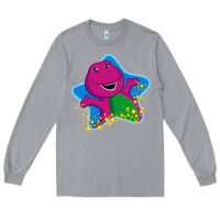 Heather Grey barney 5 Long Sleeve Tee - artisFamous