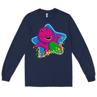 Navy barney 5 Long Sleeve Tee - artisFamous