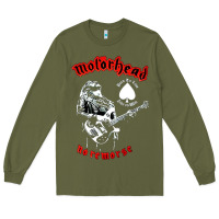Army Green lemmy vocal Long Sleeve Tee - artisFamous