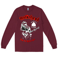 Burgundy lemmy vocal Long Sleeve Tee - artisFamous