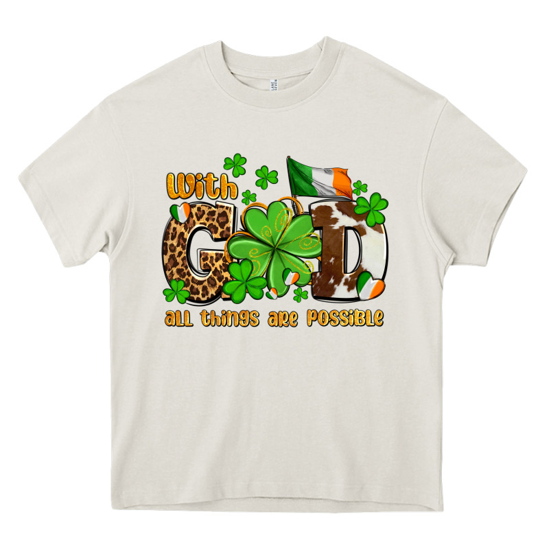 With God All Things Are Possible Heavy Core Tee by OliviaCreatesArt | Teevron