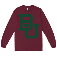 Burgundy baylor athletics Long Sleeve Tee - artisFamous