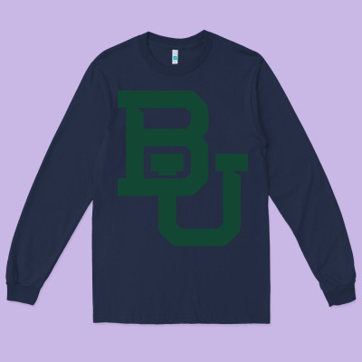Baylor Athletics Long Sleeve Tee Designed By Artisfamous