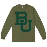 Army Green baylor athletics Long Sleeve Tee - artisFamous