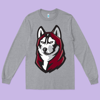 Bloomsburg Huskies Long Sleeve Tee Designed By Artisfamous