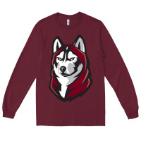 Burgundy bloomsburg huskies Long Sleeve Tee - artisFamous