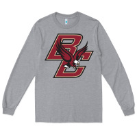Heather Grey boston college eagles Long Sleeve Tee - artisFamous