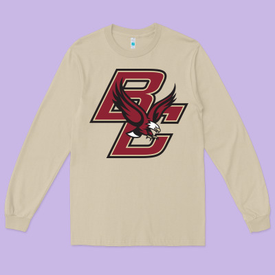 Boston College Eagles Long Sleeve Tee Designed By Artisfamous