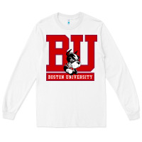 White boston university terriers Long Sleeve Tee - artisFamous