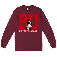 Burgundy boston university terriers Long Sleeve Tee - artisFamous