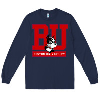 Navy boston university terriers Long Sleeve Tee - artisFamous