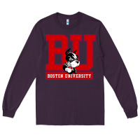 Plum boston university terriers Long Sleeve Tee - artisFamous