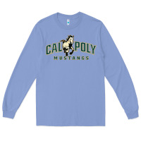 Colony Blue cal poly mustangs Long Sleeve Tee - artisFamous