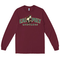 Burgundy cal poly mustangs Long Sleeve Tee - artisFamous