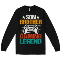 Black gaming gifts for teenage boys 8 12 year old christmas gamer Long Sleeve Tee - artisFamous
