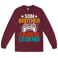 Burgundy gaming gifts for teenage boys 8 12 year old christmas gamer Long Sleeve Tee - artisFamous