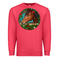 Cardinal Western Horse Christmas Premium Sweatshirt - RanaPortraitStore